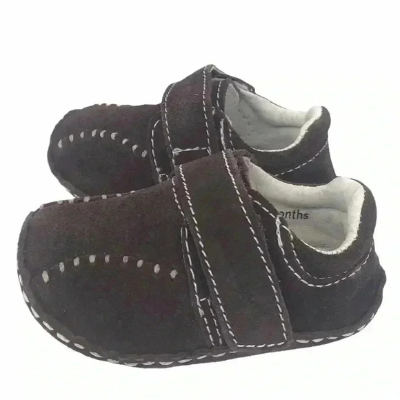 Rileyroos Jakester Baby Shoes Saddle Brown 3–6M Suede Walkers NWT Soft Sole - Picture 1 of 12